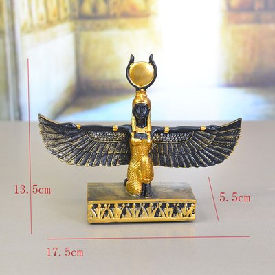 Aqumotic God of War Horus Isis Son Statue Decor Memorial Ancient Egyptian Mythology 1pc Eagle Snake Scepter Decorations acacuss