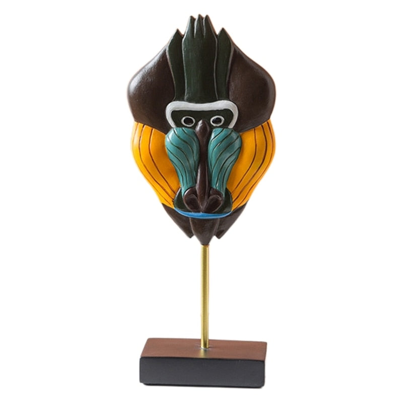 Art Crafts Face Statue Model Figure Sculpture Home Livingrooms Art Ornaments acacuss