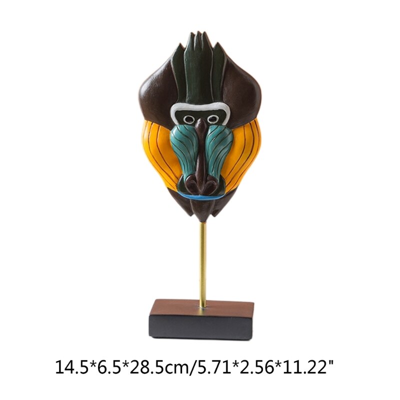 Art Crafts Face Statue Model Figure Sculpture Home Livingrooms Art Ornaments acacuss