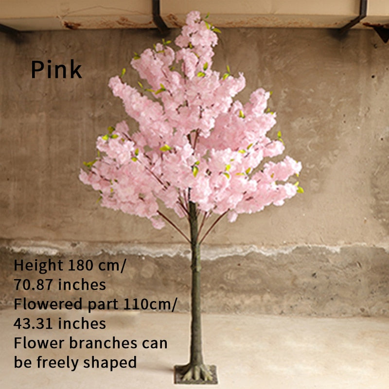 Artificial Cherry Blossom Tree Wedding Decoration Simulation Flower Mall Hotel Party Decoration Home Wishing Tree Decoration acacuss