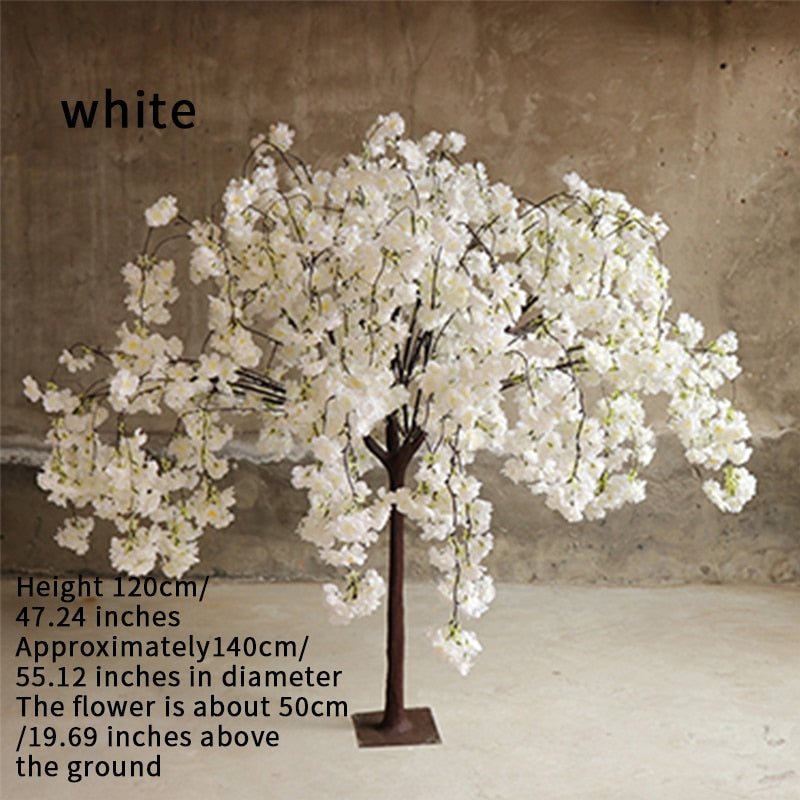 Artificial Cherry Blossom Tree Wedding Decoration Simulation Flower Mall Hotel Party Decoration Home Wishing Tree Decoration acacuss
