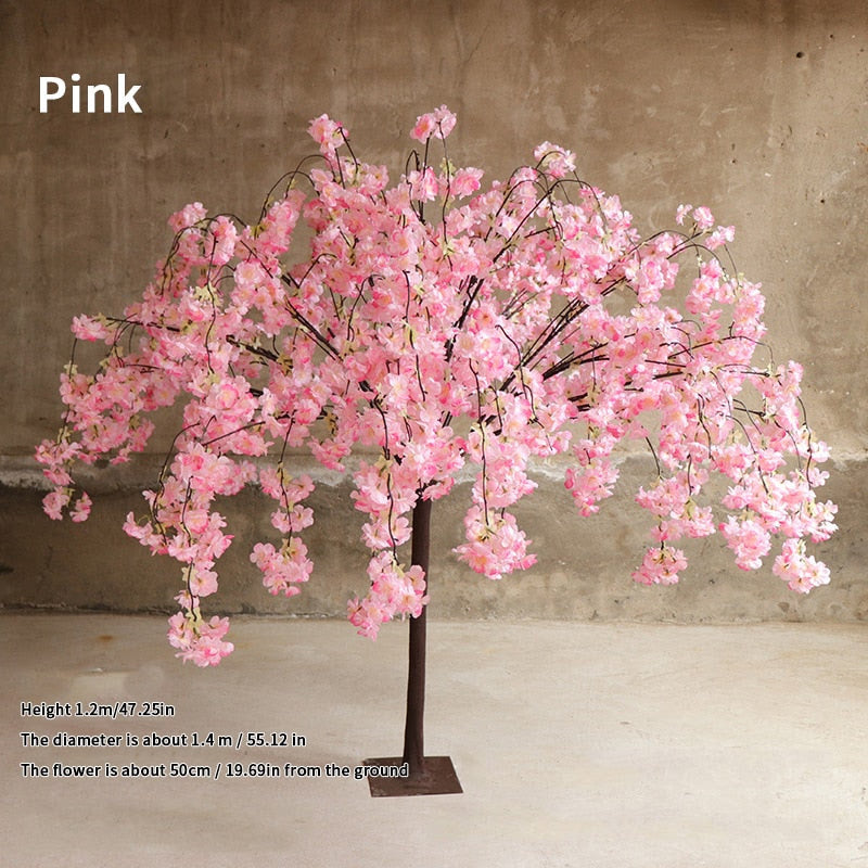 Artificial Cherry Blossom Tree Wedding Decoration Simulation Flower Mall Hotel Party Decoration Home Wishing Tree Decoration acacuss