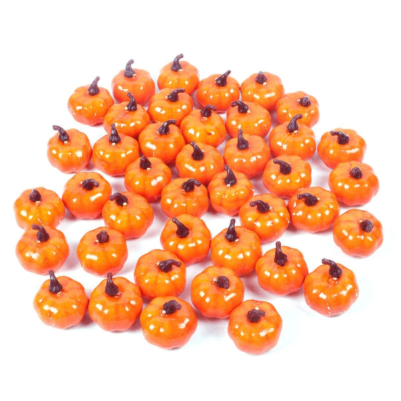 Artificial Maple Leaves Mini Pumpkin Pine Cones Acorns Thanksgiving Halloween Decoration Photography Props DIY Crafts acacuss