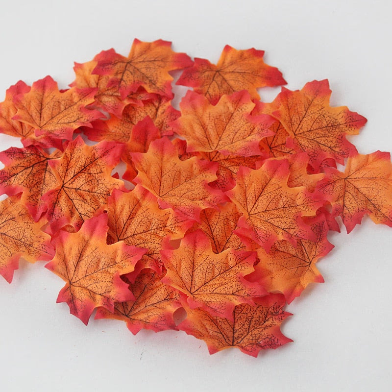 Artificial Maple Leaves Mini Pumpkin Pine Cones Acorns Thanksgiving Halloween Decoration Photography Props DIY Crafts acacuss