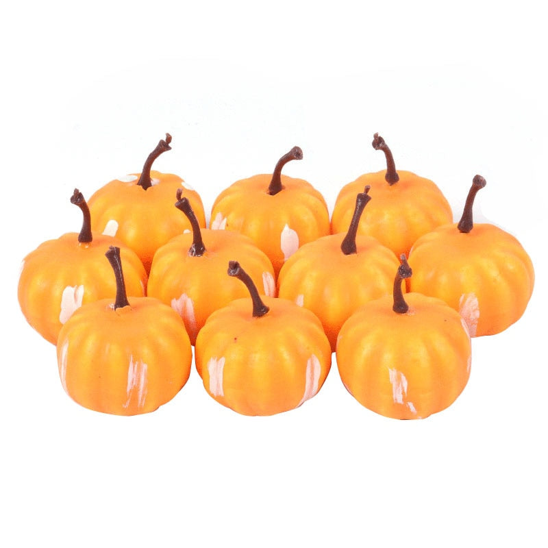 Artificial Maple Leaves Mini Pumpkin Pine Cones Acorns Thanksgiving Halloween Decoration Photography Props DIY Crafts acacuss
