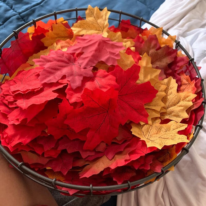 Artificial Maple Leaves Mini Pumpkin Pine Cones Acorns Thanksgiving Halloween Decoration Photography Props DIY Crafts acacuss