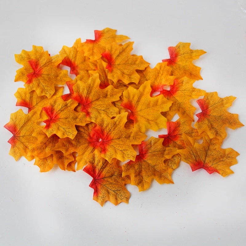 Artificial Maple Leaves Mini Pumpkin Pine Cones Acorns Thanksgiving Halloween Decoration Photography Props DIY Crafts acacuss
