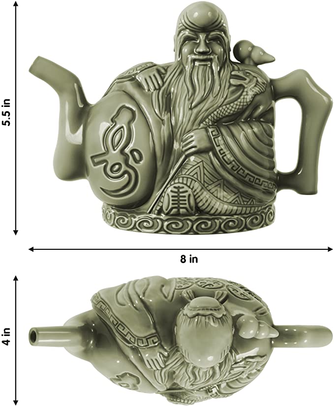 Keramische Handgemaakte Magische Theepot voor Drie Drankjes in Een Pot - Twee Hart Design - Chinese Theepot - 16oz met Mini Trechter Keramische Handgemaakte Magische Theepot voor Drie Drankjes in Een Pot - Twee Hart Design - Chinese Theepot - 16oz met Mini Trechter