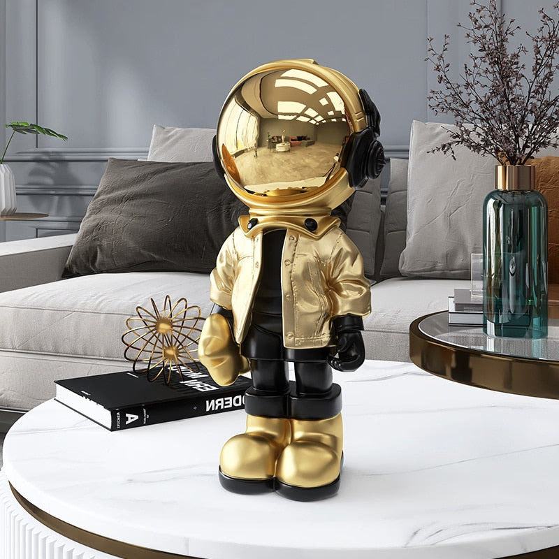 Astronaut Figure Toy Statues Astronaut Room Decoration Figurine Desktop Decor Sculpture Nordic Indoor Christmas Ornaments acacuss