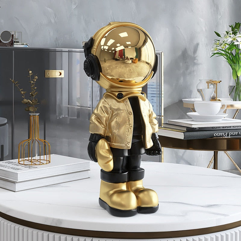 Astronaut Figure Toy Statues Astronaut Room Decoration Figurine Desktop Decor Sculpture Nordic Indoor Christmas Ornaments acacuss