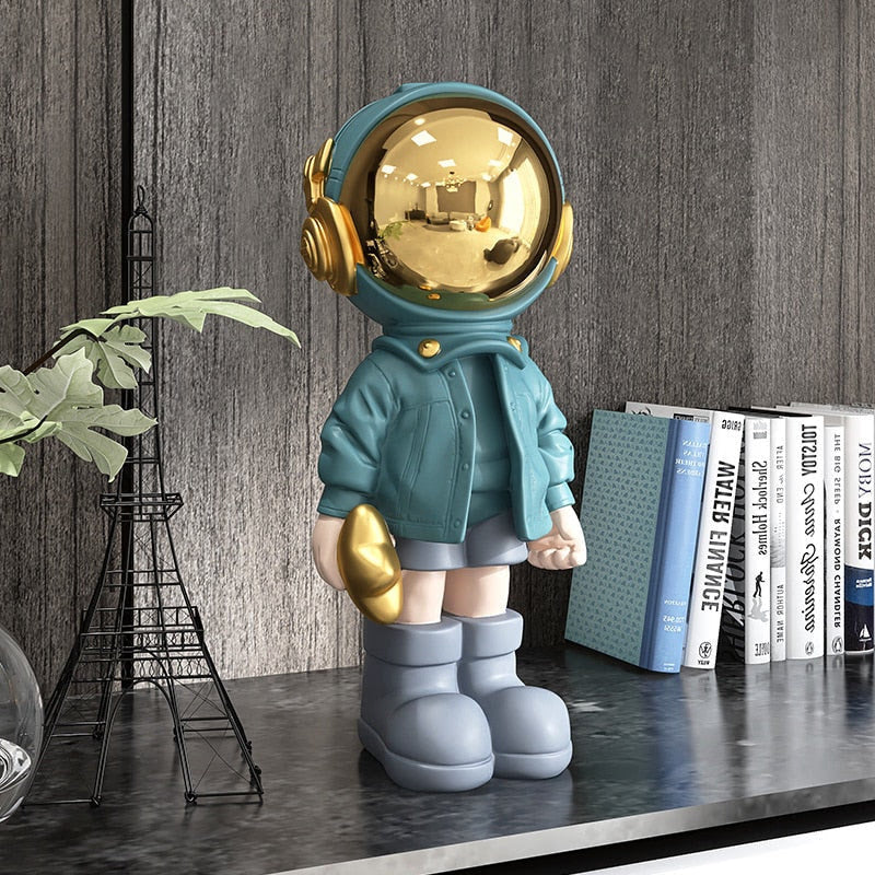 Astronaut Figure Toy Statues Astronaut Room Decoration Figurine Desktop Decor Sculpture Nordic Indoor Christmas Ornaments acacuss