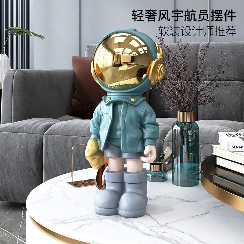 Astronaut Figure Toy Statues Astronaut Room Decoration Figurine Desktop Decor Sculpture Nordic Indoor Christmas Ornaments acacuss