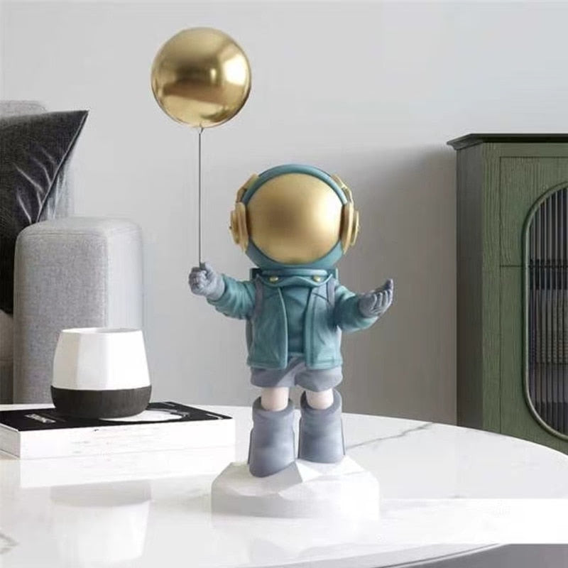 Astronaut Figure Toy Statues Astronaut Room Decoration Figurine Desktop Decor Sculpture Nordic Indoor Christmas Ornaments acacuss
