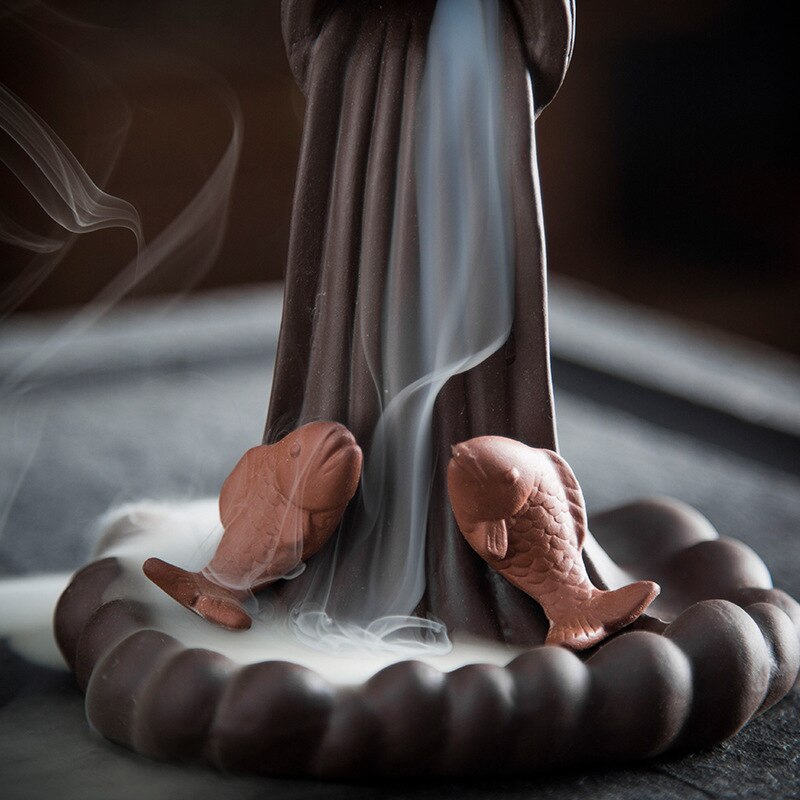 Backflow Incense Burner Mountain Smoke Waterfall  Cone Incense Censer Living Room Decoration Aromatherapy Fountain Censer acacuss