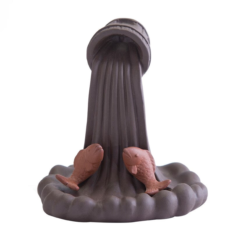 Backflow Incense Burner Mountain Smoke Waterfall  Cone Incense Censer Living Room Decoration Aromatherapy Fountain Censer acacuss