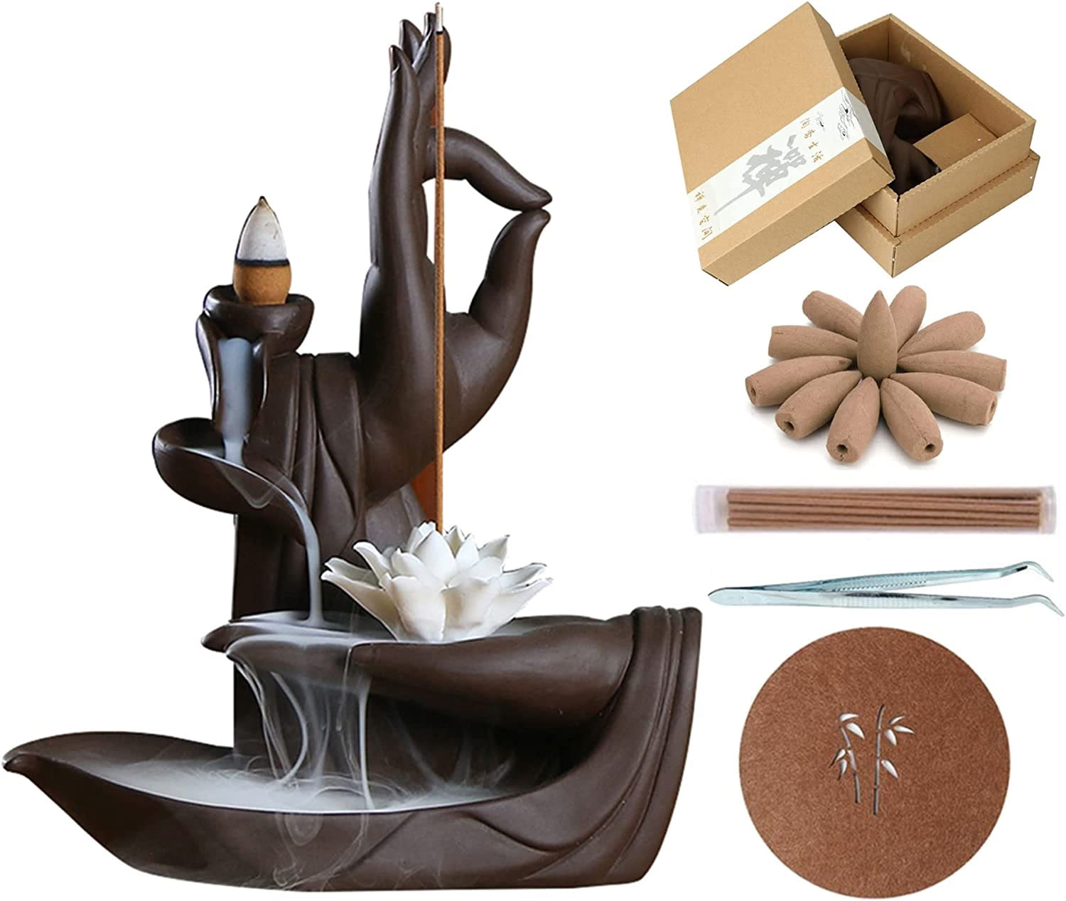 Backflow Incense Waterfall Burner acacuss