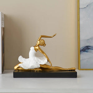 Ballet Dancer Figurine Nordic-style Desktop Decoration Modern Home Accessories Light Luxury Art Office Wine Cabinet Decoration acacuss