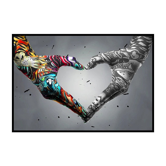 Balloon Dog Graffiti Canvas Painting Nordic Pop Style Decorative Poster Living Room Wall Art Prints Modern Home Decor Aesthetic acacuss