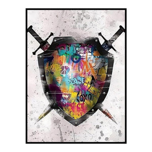 Balloon Dog Graffiti Canvas Painting Nordic Pop Style Decorative Poster Living Room Wall Art Prints Modern Home Decor Aesthetic acacuss