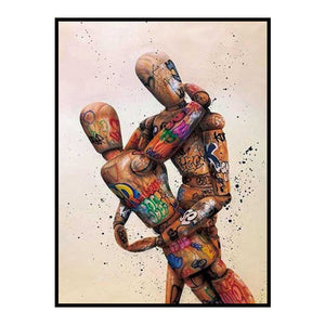 Balloon Dog Graffiti Canvas Painting Nordic Pop Style Decorative Poster Living Room Wall Art Prints Modern Home Decor Aesthetic acacuss