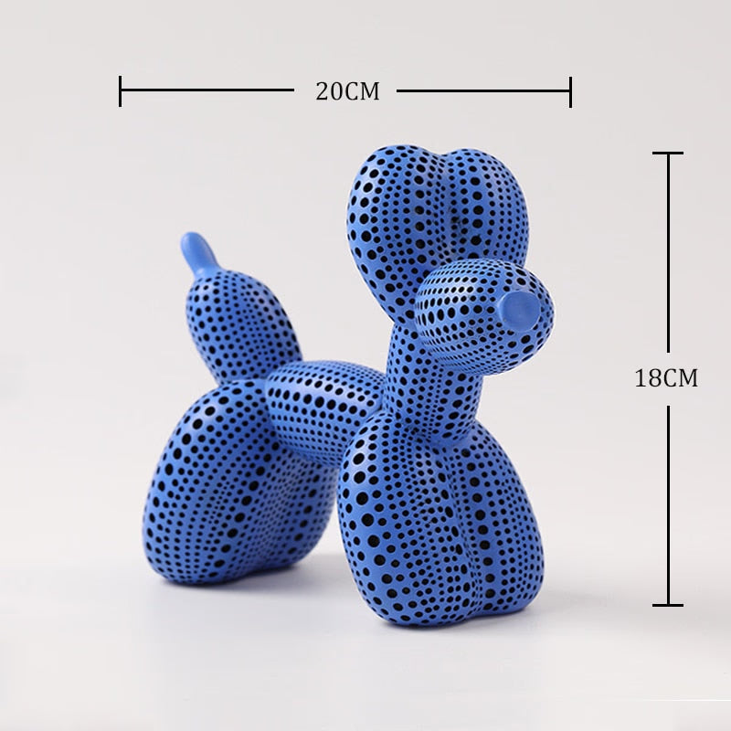 Balloon Dog Statue Resin Statue Sculpture Creative Animal Nordic Home Decoration Accessories for Living Room Animal Figures acacuss