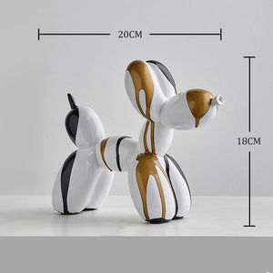 Balloon Dog Statue Resin Statue Sculpture Creative Animal Nordic Home Decoration Accessories for Living Room Animal Figures acacuss