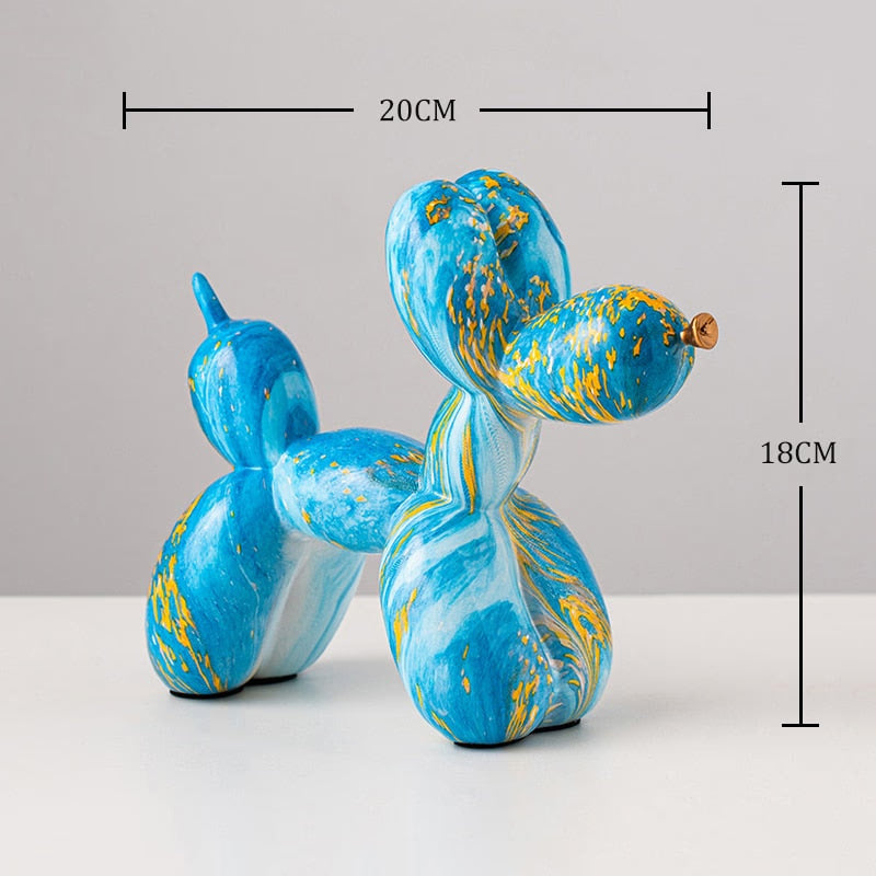 Balloon Dog Statue Resin Statue Sculpture Creative Animal Nordic Home Decoration Accessories for Living Room Animal Figures acacuss