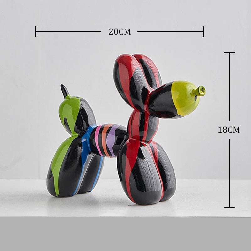 Balloon Dog Statue Resin Statue Sculpture Creative Animal Nordic Home Decoration Accessories for Living Room Animal Figures acacuss
