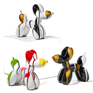 Balloon Dog Statue Resin Statue Sculpture Creative Animal Nordic Home Decoration Accessories for Living Room Animal Figures acacuss