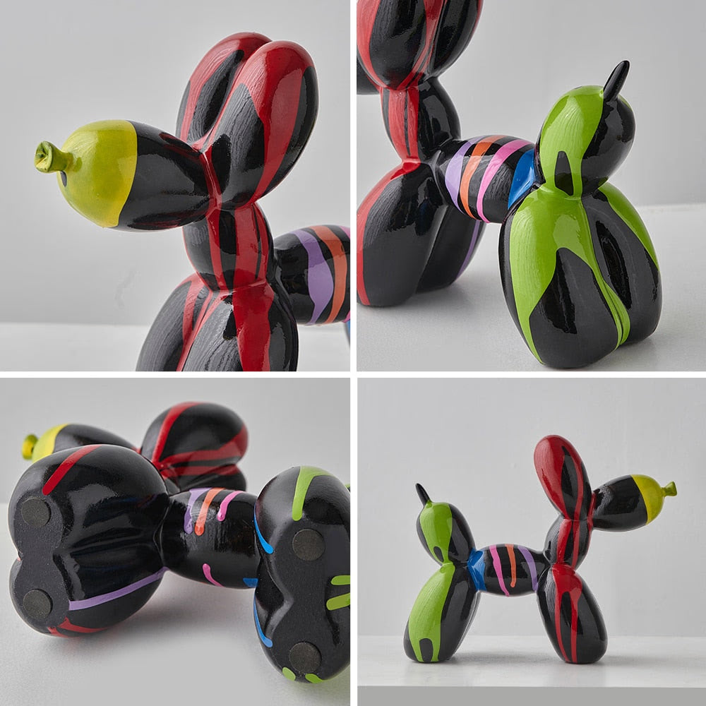 Balloon Dog Statue Resin Statue Sculpture Creative Animal Nordic Home Decoration Accessories for Living Room Animal Figures acacuss