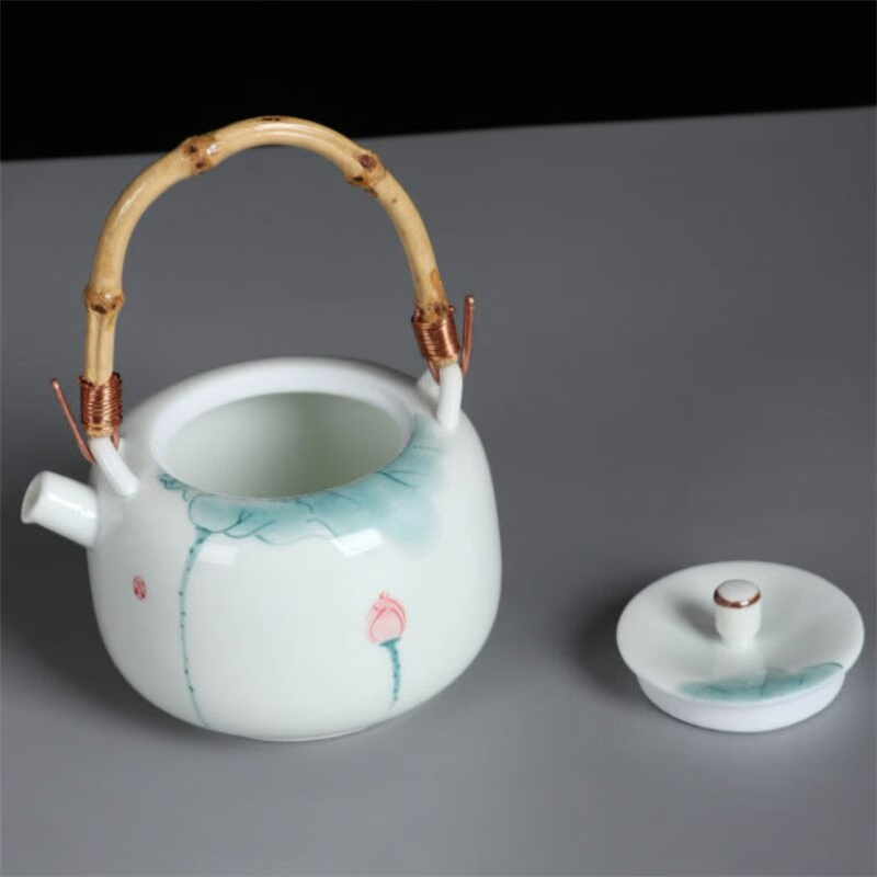 Bamboo Handle Teapot acacuss