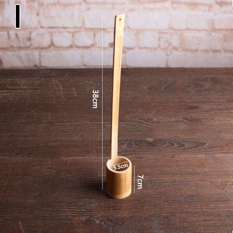 Bamboo Wooden Tea Scoop Ceremony Table Decor Japanese for Home Garden Tea Ceremony Bathroom Sauna Scoops Teaware Kitchen Tool acacuss