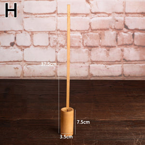 Bamboo Wooden Tea Scoop Ceremony Table Decor Japanese for Home Garden Tea Ceremony Bathroom Sauna Scoops Teaware Kitchen Tool acacuss