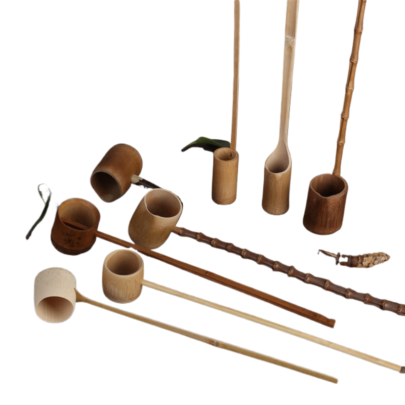 Bamboo Wooden Tea Scoop Ceremony Table Decor Japanese for Home Garden Tea Ceremony Bathroom Sauna Scoops Teaware Kitchen Tool acacuss