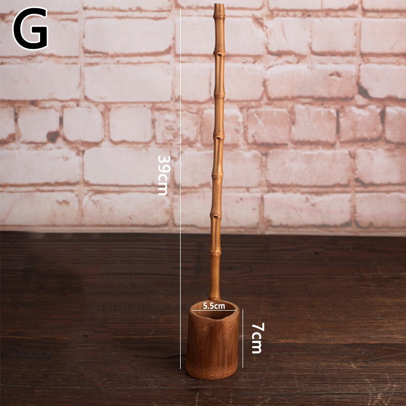 Bamboo Wooden Tea Scoop Ceremony Table Decor Japanese for Home Garden Tea Ceremony Bathroom Sauna Scoops Teaware Kitchen Tool acacuss