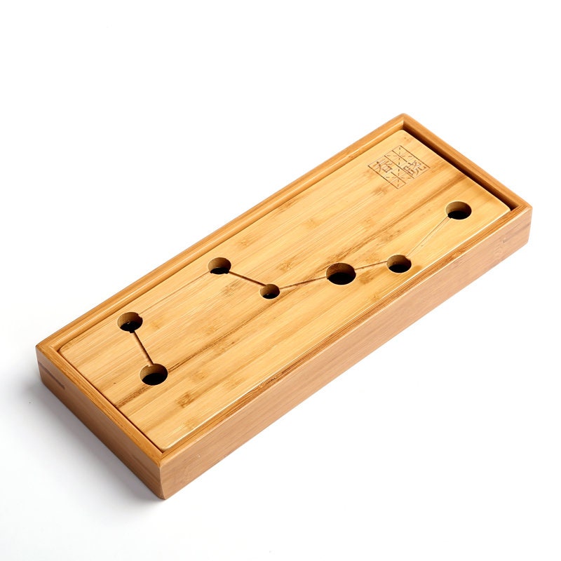 Bamboo tea tray square size | Tea Tray Heavy Natural Bamboo acacuss