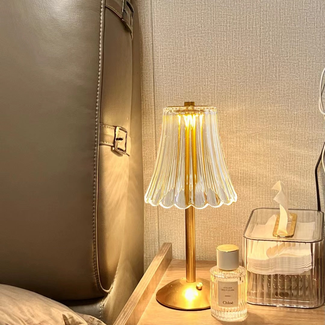Bar Touch Table Lamp Rechargeable Wireless Desk Lamp Portable Bedroom Night Light LED Decor Lights for Coffee Hotel Restaurant acacuss