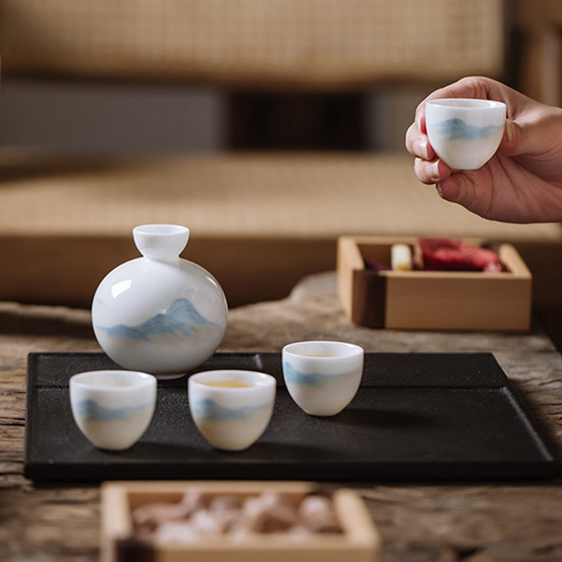 Bartender Beer Mixer Bar Set Glasses Sake Mini Cocktail Distiller Liquor Soju Drinks Kitchen Copas De Vino Shot Wine Kit ZY50JJ acacuss