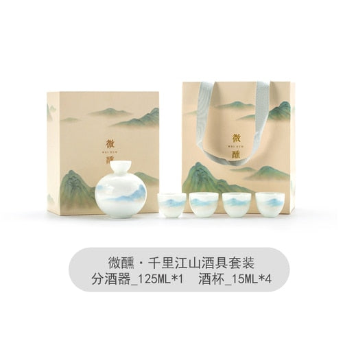 Bartender Beer Mixer Bar Set Glasses Sake Mini Cocktail Distiller Liquor Soju Drinks Kitchen Copas De Vino Shot Wine Kit ZY50JJ acacuss