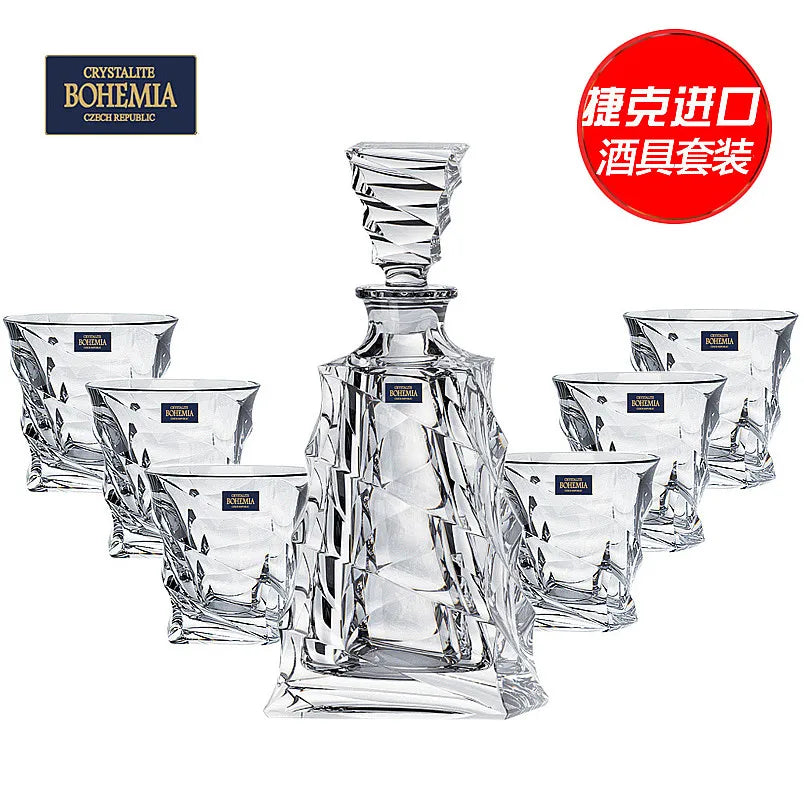 Beer Liquor Decanter Bar Sets Wine Glasses Mixer Whiskey Bottle Bar Sets Crystal Glass Beer Barman Accessoire Dining Room Sets acacuss