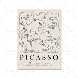Beige Matisse Poster Nude Picasso Girl Abstract Line Art Print Coral Leaf Canvas Painting Boho Wall Picture Living Room Decor acacuss