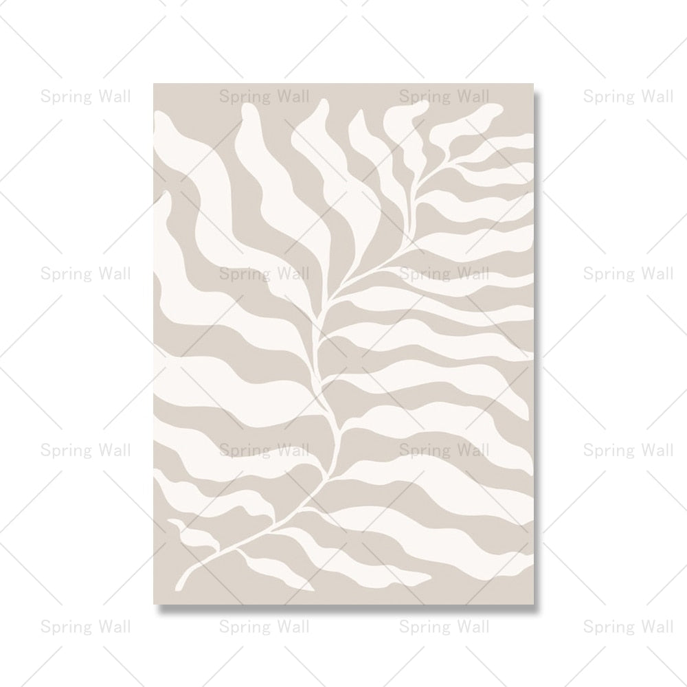 Beige Matisse Poster Nude Picasso Girl Abstract Line Art Print Coral Leaf Canvas Painting Boho Wall Picture Living Room Decor acacuss