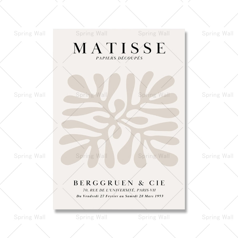 Beige Matisse Poster Nude Picasso Girl Abstract Line Art Print Coral Leaf Canvas Painting Boho Wall Picture Living Room Decor acacuss