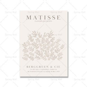 Beige Matisse Poster Nude Picasso Girl Abstract Line Art Print Coral Leaf Canvas Painting Boho Wall Picture Living Room Decor acacuss