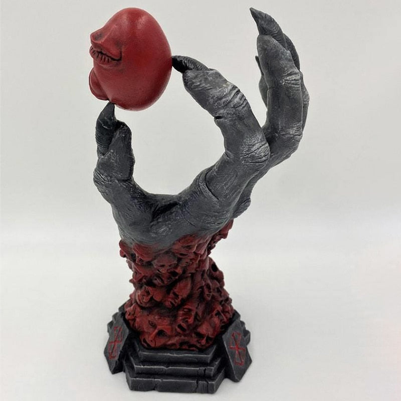 Berserk Hand of God Ornaments Skull hand Sculpture Fun Resin Statue Desktop Bookshelf Decoration Halloween Crafts Gifts acacuss