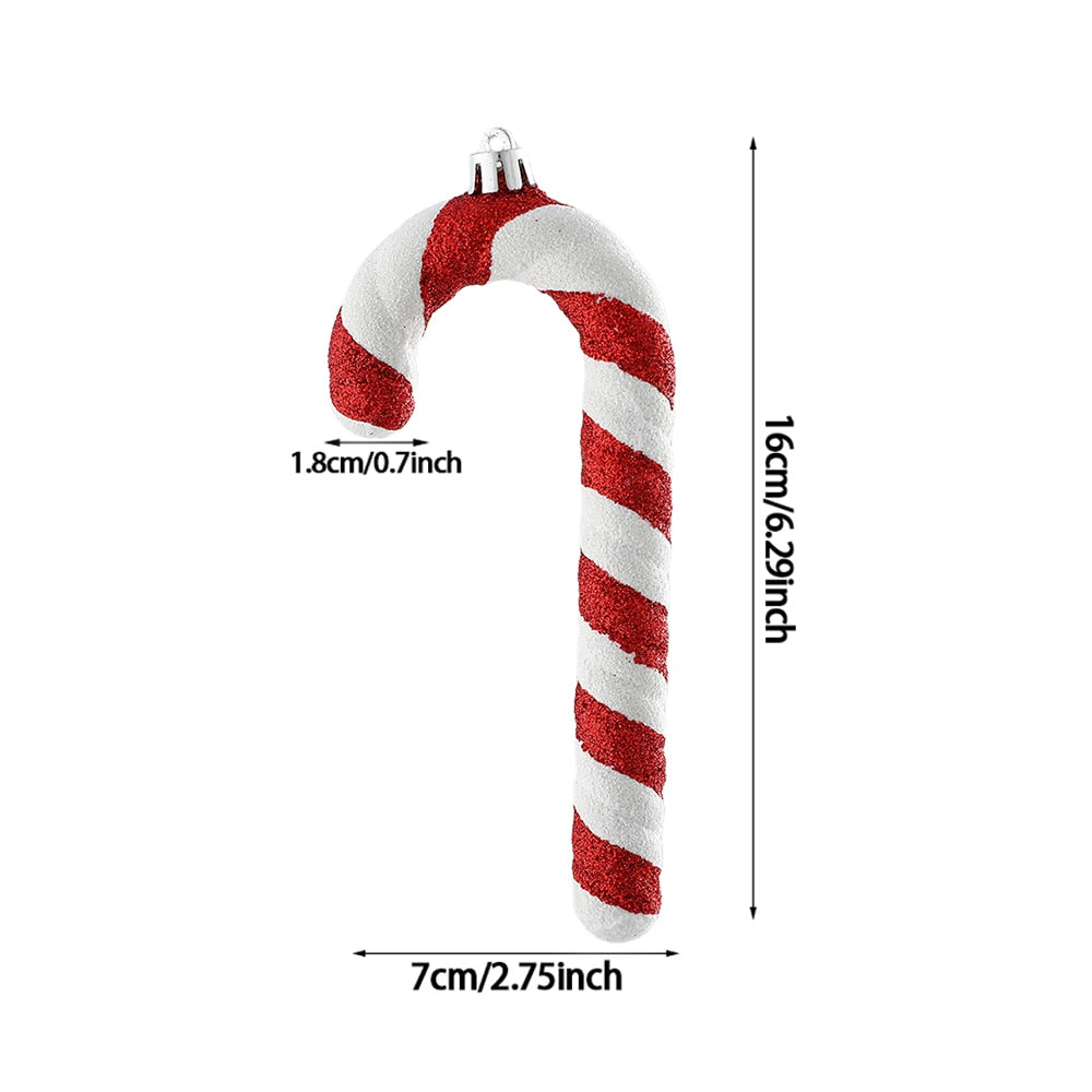 Big Candy Cane Christmas Canes Christmas Tree Decorations For Home Party New Year Christmas Xmas Tree Hanging Ornaments 2021 acacuss