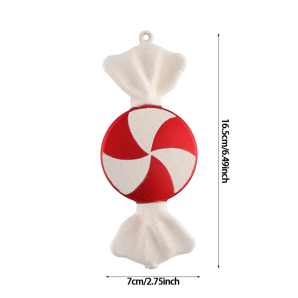 Big Candy Cane Christmas Canes Christmas Tree Decorations For Home Party New Year Christmas Xmas Tree Hanging Ornaments 2021 acacuss