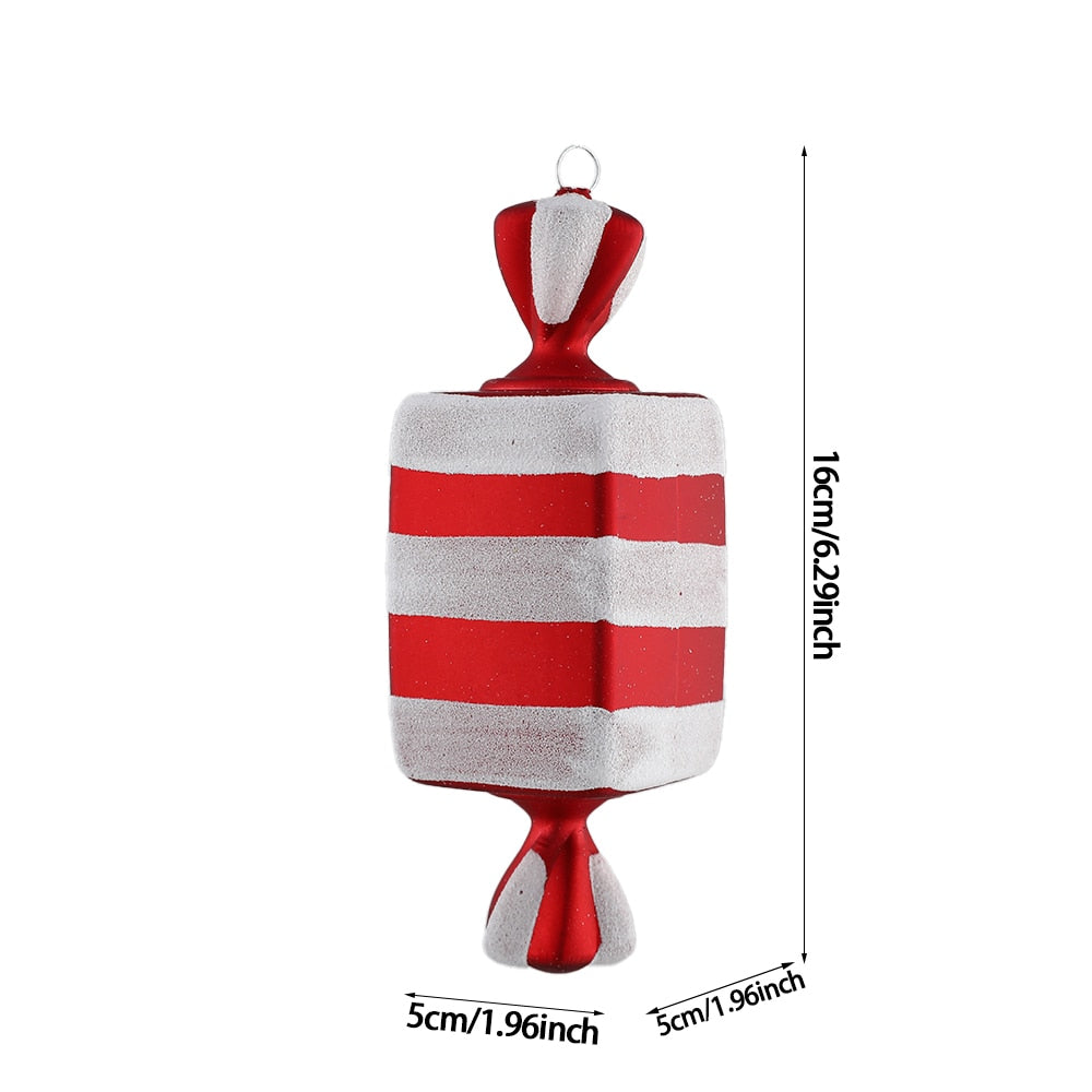 Big Candy Cane Christmas Canes Christmas Tree Decorations For Home Party New Year Christmas Xmas Tree Hanging Ornaments 2021 acacuss