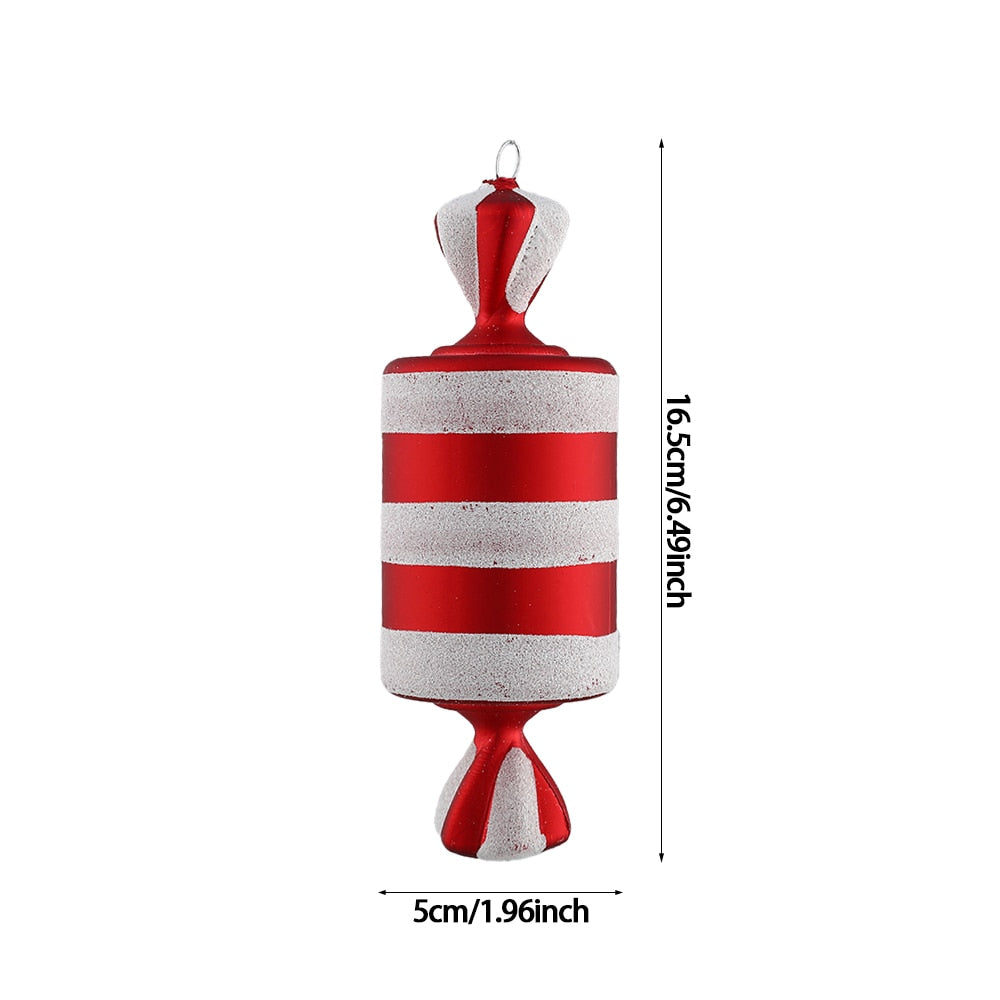 Big Candy Cane Christmas Canes Christmas Tree Decorations For Home Party New Year Christmas Xmas Tree Hanging Ornaments 2021 acacuss