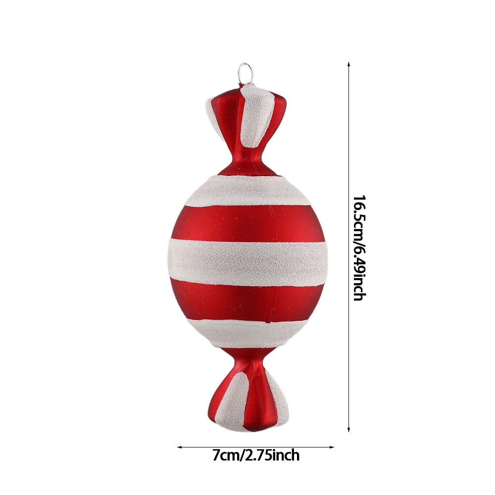 Big Candy Cane Christmas Canes Christmas Tree Decorations For Home Party New Year Christmas Xmas Tree Hanging Ornaments 2021 acacuss